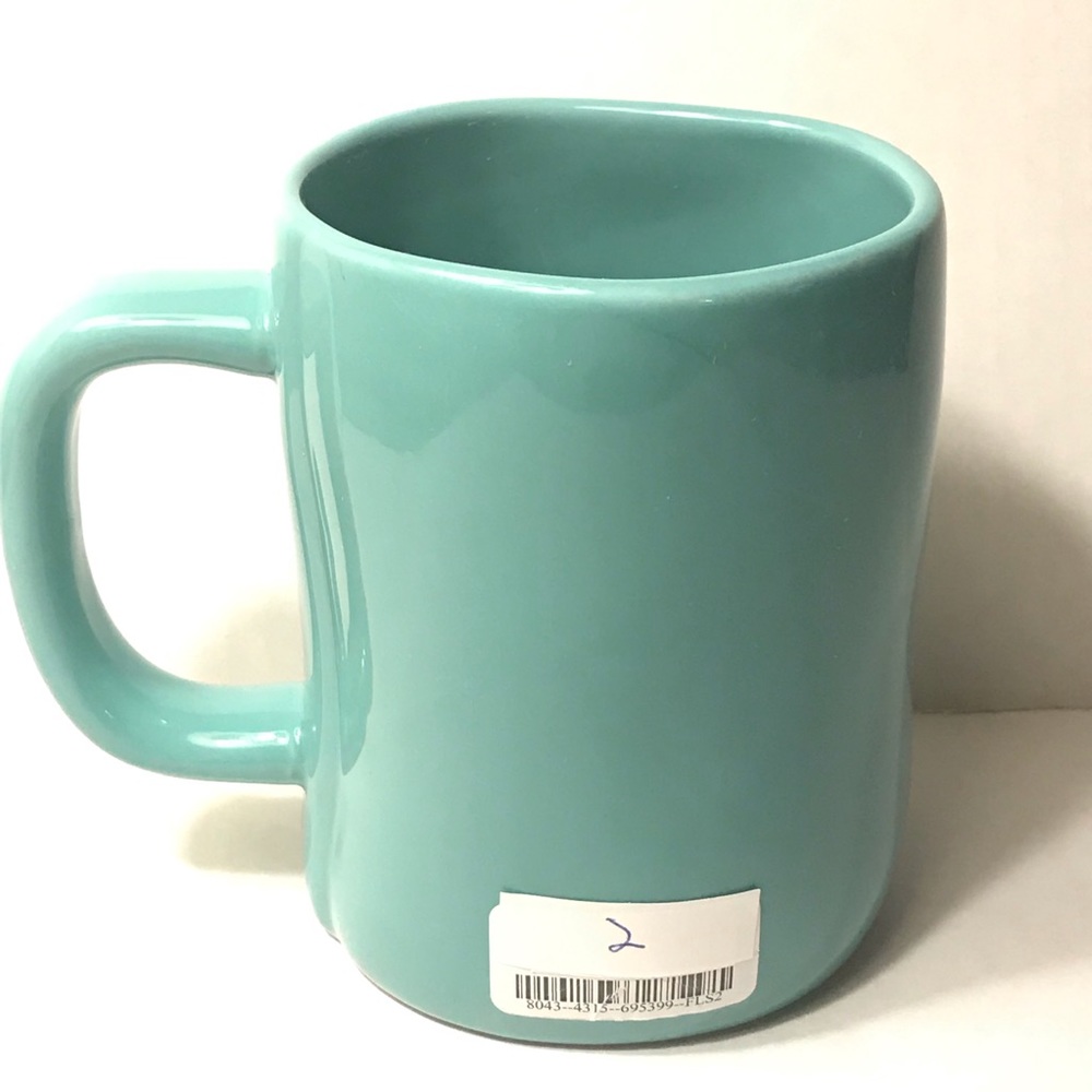 TWO (2) Rae Dunn Mama Bear Ceramic Mugs Teal Blue - Picture 11 of 14